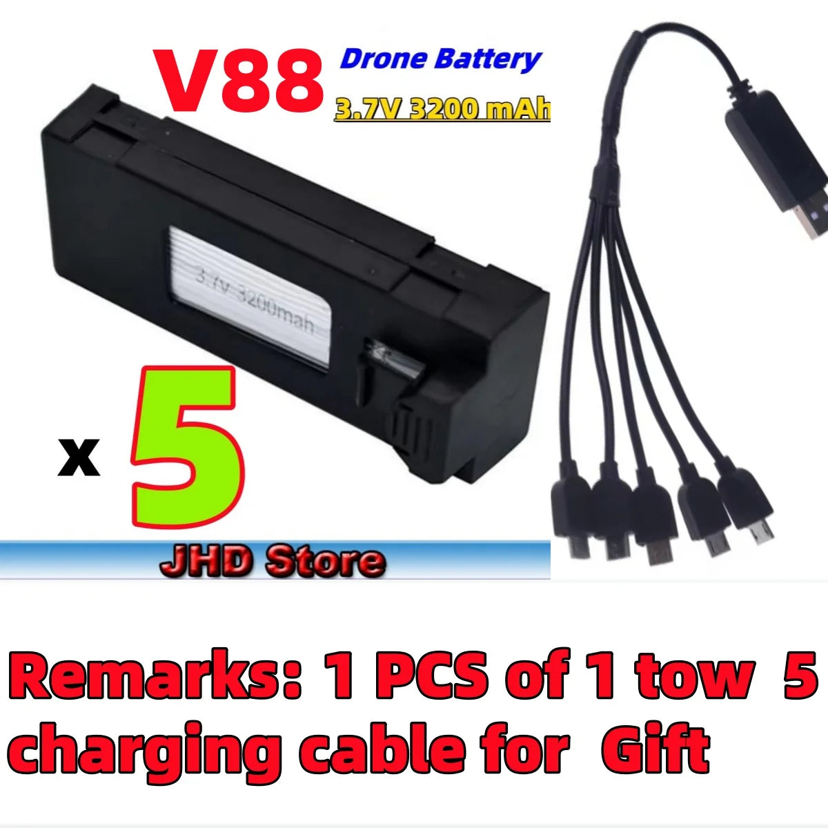 V88 Battery Drone 3.7V 3200mAh