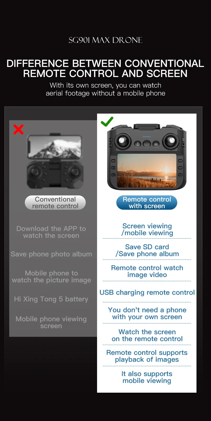 SG901 MAX Drone Professional